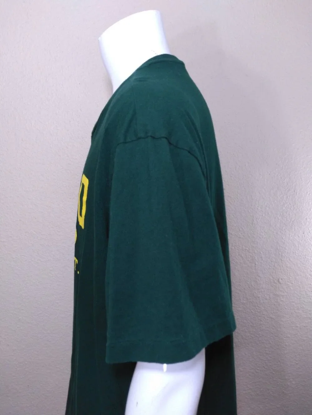 POLO RALPH LAUREN T Shirt XXL GREEN Yellow SPELLOUT 2XL Athletic Dept MENS RL SS